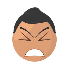 emoji angry expression image vector illustration eps 10