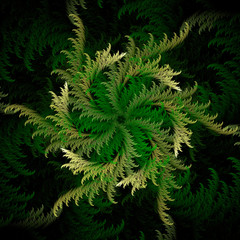 Abstract fractal background computer-generated image