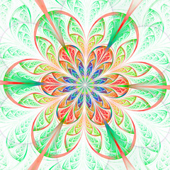 Abstract fractal background computer-generated image