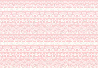 刺繍レース ピンク 広告背景