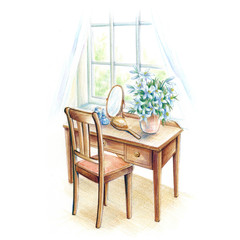 窓辺のドレッサー