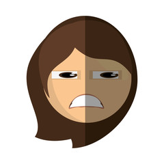emoticon sad cartoon design vector illustration eps 10