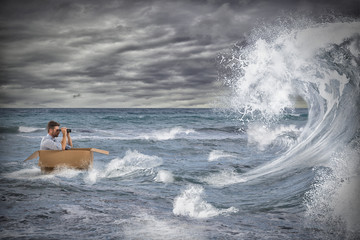 Deal with the crisis like a stormy sea