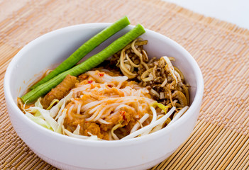 vermicelli solution or kanom jean , Thai food