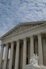 U.S. Supreme Court - portrait with blue sky and clouds