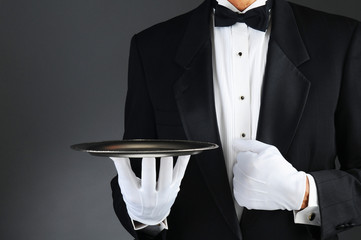 Waiter With Silver Tray