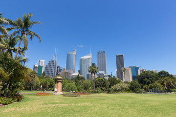 Obraz premium Sydney Botanical Gardens and the City