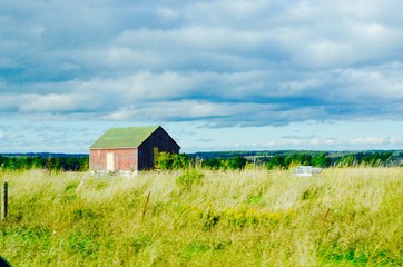 Fototapeta na wymiar Canadian countryside, Ontario, Remote farm