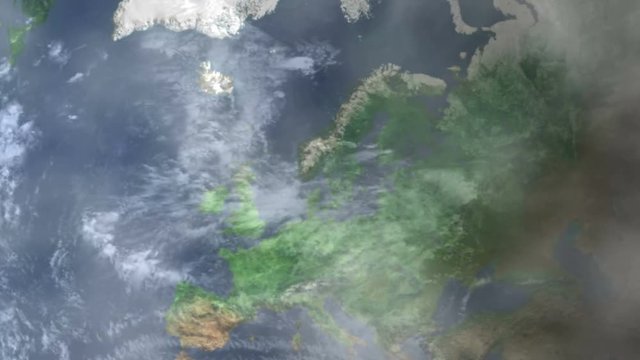 Plymouth Zoom In - Zoom to geographic earth from space
