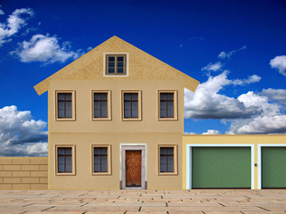Haus mit Haustür