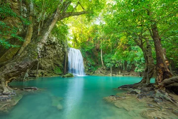  Waterfall in Deep forest at Erawan waterfall National Park, © CasanoWa Stutio