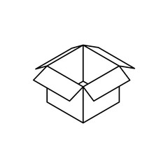 Box delivery package icon vector illustration graphic design