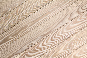 Naklejka premium Wooden boards from boards of larch as background