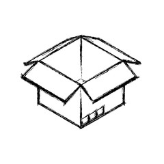 Box delivery package icon vector illustration graphic design