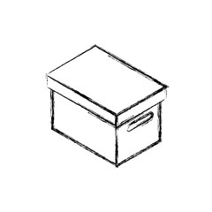 Box delivery package icon vector illustration graphic design