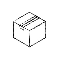 Box delivery package icon vector illustration graphic design