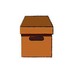 Box delivery package icon vector illustration graphic design