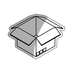 Fototapeta na wymiar Box delivery package icon vector illustration graphic design