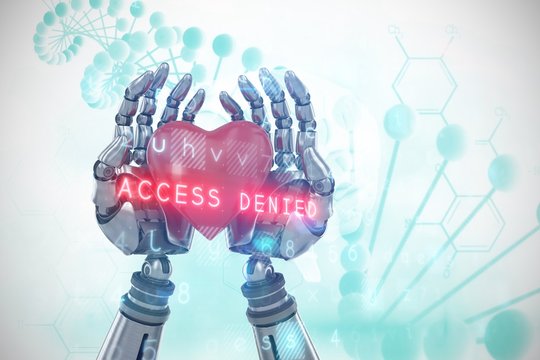 Composite image of virus background 3d