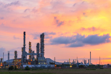 oil refiery plant, and chemical plant in Thailand, oil tank, oil storage, and pipeline