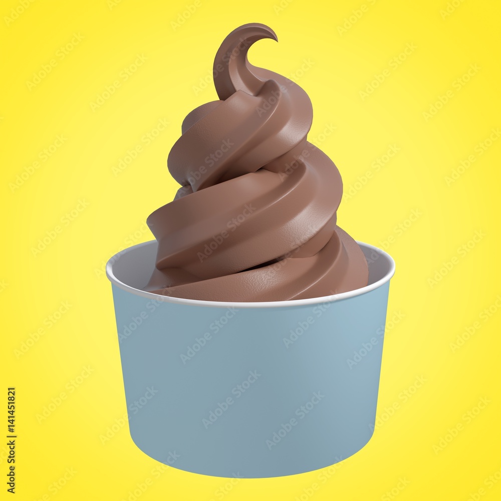 Aufkleber composite image of 3d composite image of a cupcake