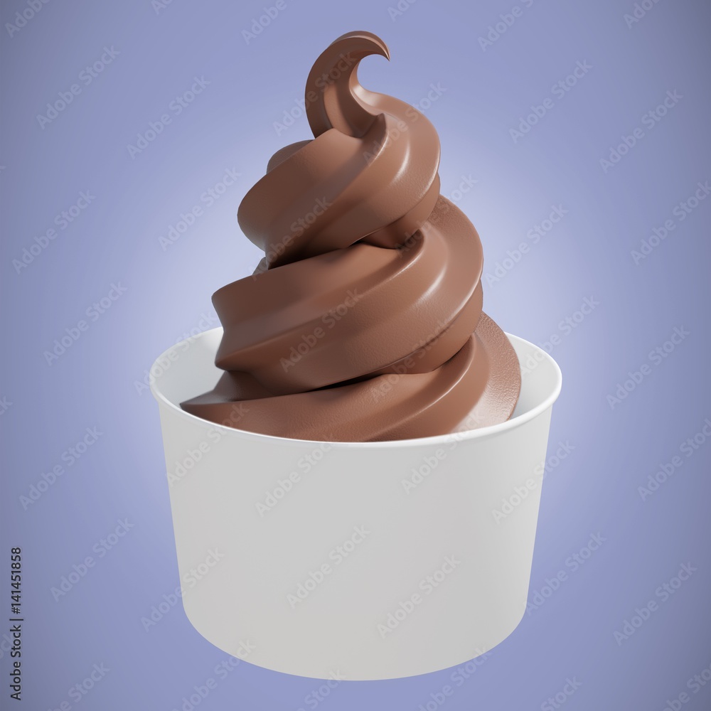 Aufkleber composite image of 3d composite image of a cupcake
