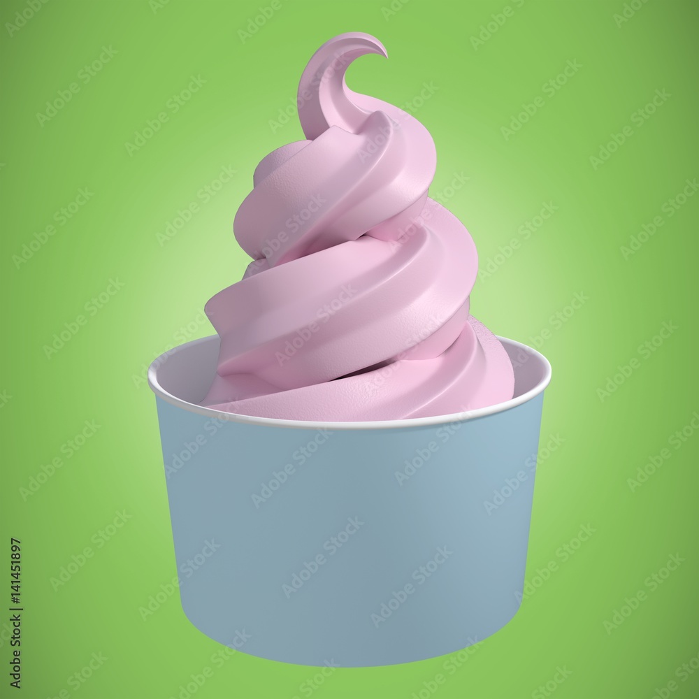 Aufkleber composite image of 3d composite image of a cupcake