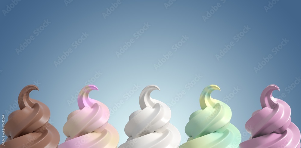 Poster composite image of 3d composite image of a cupcake