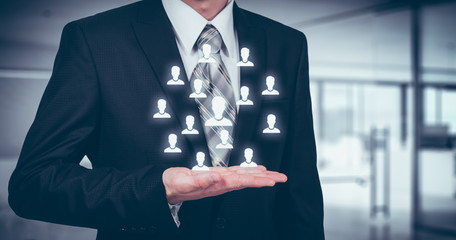 Customer care, insurance, care for employees, human resources, employment agency and marketing...