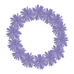 garland of cornflowers