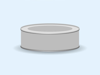 Tin can icon blank label