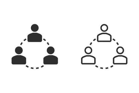 Human interaction - vector icon.