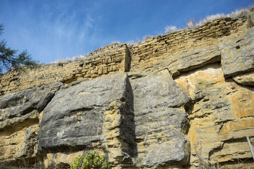 Castle walls in Uncastillo. It is a historic town and municipality in the province of Zaragoza, Aragon, eastern Spain. In 1966 it was declared a Historic-Artistic site