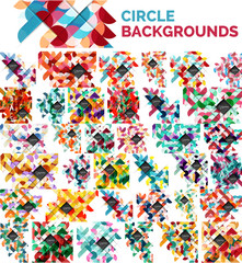 Mega collection of circle abstract backgrounds