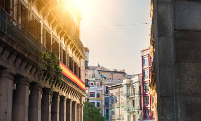 Madrid, Spain - One of the central streets