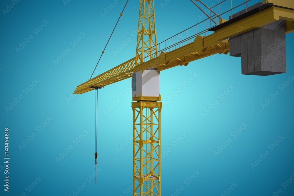 Poster composite image of studio shoot of a crane