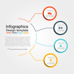 Infographic design template with place for your data. Vector.
