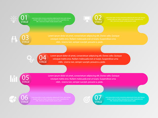 Obraz premium Info graphic Elements steps and options