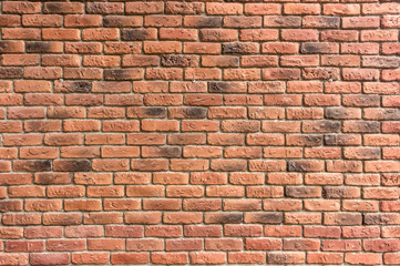 Wall from decorative bricks, photo wallpaper, texture