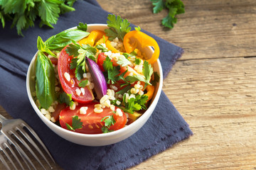 bulgur vegetables salad