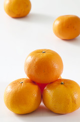 A stack of oranges