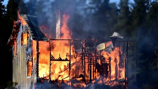 House destroyed by fire