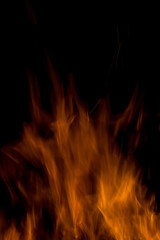 Flame of fire texture