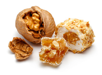 Turkish delight with walnut