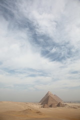 Great Egyptian pyramids in Giza, Cairo   