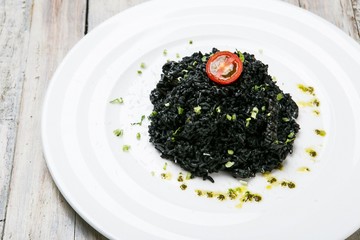 squidink risotto