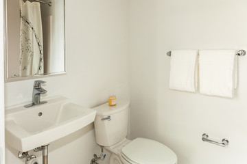 small white modern bathroom