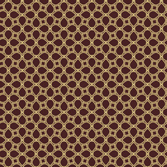 Seamless vector golden ornament. Modern background. Geometric modern pattern