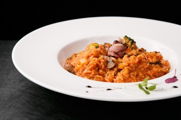 tomato cream risotto