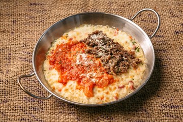 risotto with tomato sauce
